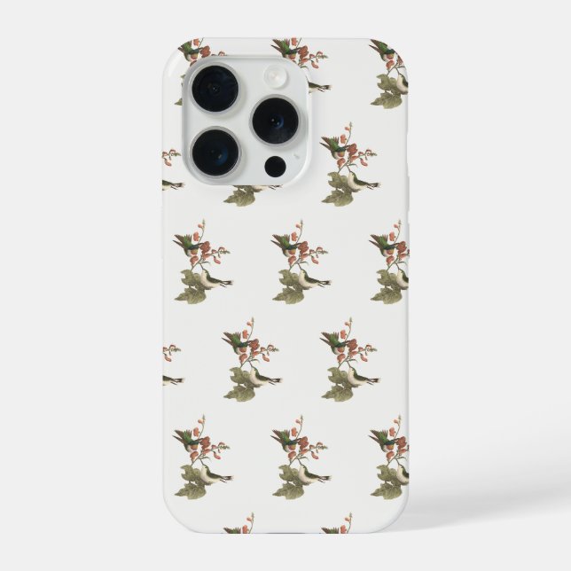 The Red-throated or Ruby-throated Hummingbird iPhone Case (Back)
