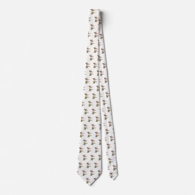 The Red-throated or Ruby-throated Hummingbird Tie (Front)