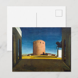 The Red Tower Giorgio de Chirico Postcard