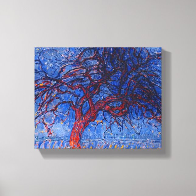 THE RED TREE, Canvas print wall art PIET MONDRIAN (Front)