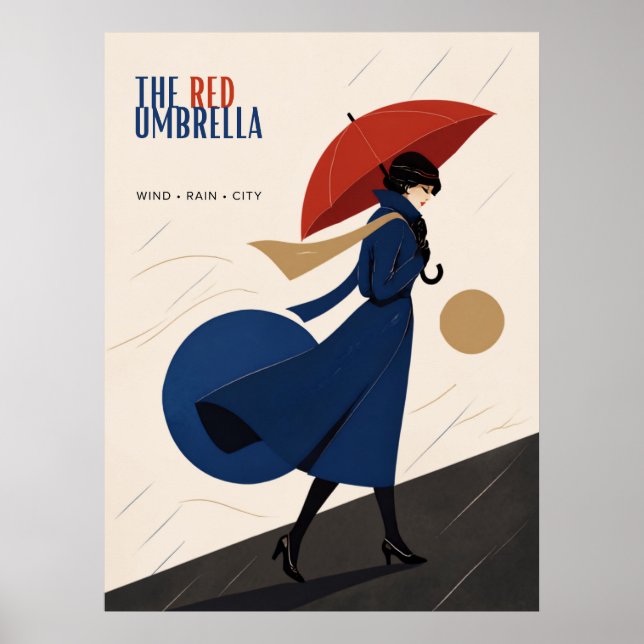 the red umbrella poster (Front)