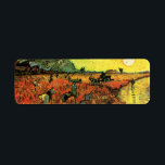 The Red Vineyard by Vincent van Gogh<br><div class="desc">The Red Vineyard by Vincent van Gogh is a vintage fine art post impressionism daily life landscape painting featuring peasant farmers working in a fields on a farm at sunset. It was the only painting sold during van Gogh's lifetime. About the artist: Vincent Willem van Gogh was a Post Impressionist...</div>