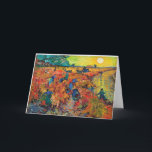 The Red Vineyard by Vincent van Gogh Card<br><div class="desc">The Red Vineyard,  famous painting by Vincent van Gogh,  1888.</div>