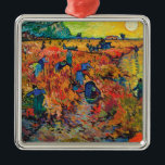 The Red Vineyard by Vincent van Gogh Metal Tree Decoration<br><div class="desc">The Red Vineyard,  famous painting by Vincent van Gogh,  1888.</div>