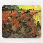 The Red Vineyard by Vincent van Gogh Mouse Mat<br><div class="desc">The Red Vineyard by Vincent van Gogh is a vintage fine art post impressionism daily life landscape painting featuring peasant farmers working in a fields on a farm at sunset. It was the only painting sold during van Gogh's lifetime. About the artist: Vincent Willem van Gogh was a Post Impressionist...</div>