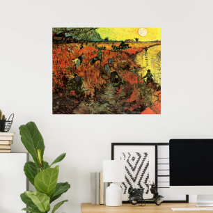 The Red Vineyard by Vincent van Gogh Poster