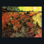 The Red Vineyard by Vincent van Gogh Poster<br><div class="desc">This painting titled, The Red Vineyard is made by the famous artist, Vincent van Gogh. About Vincent van Gogh Vincent van Gogh saw colour as the chief symbol of expression. There is a reason his art connects with the viewers, because van Gogh was determined to give happiness by creating beauty...</div>