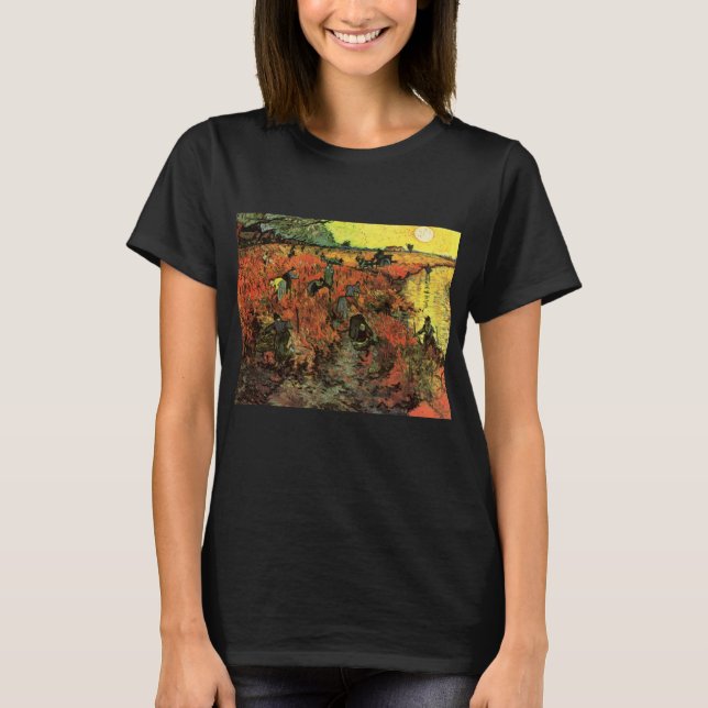 The Red Vineyard by Vincent van Gogh T-Shirt (Front)