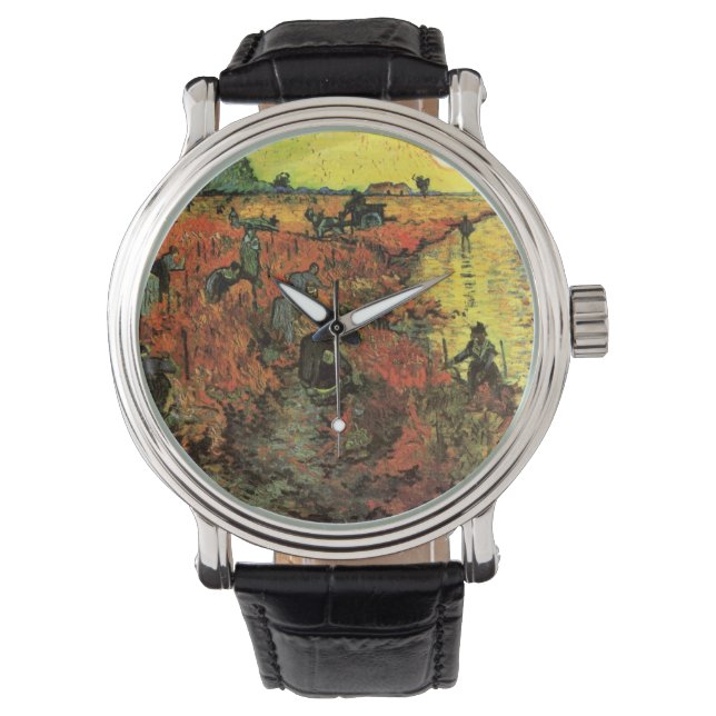 The Red Vineyard by Vincent van Gogh Watch (Front)