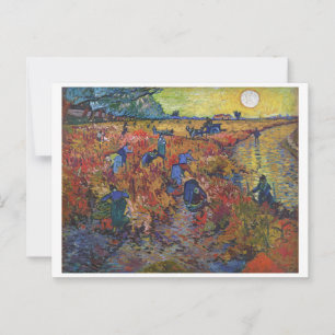 The Red Vineyard   Vincent van Gogh   Postcard