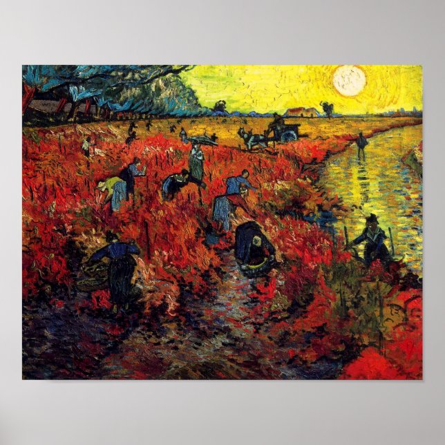 The Red Vineyards Poster (Front)