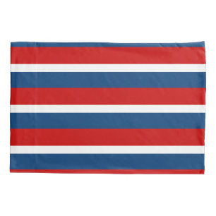 The Red White and Blue Striped Pillowcase
