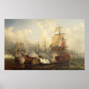The Redoutable at Trafalgar, 21st October 1805 Poster
