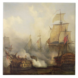 The Redoutable at Trafalgar, 21st October 1805 Tile