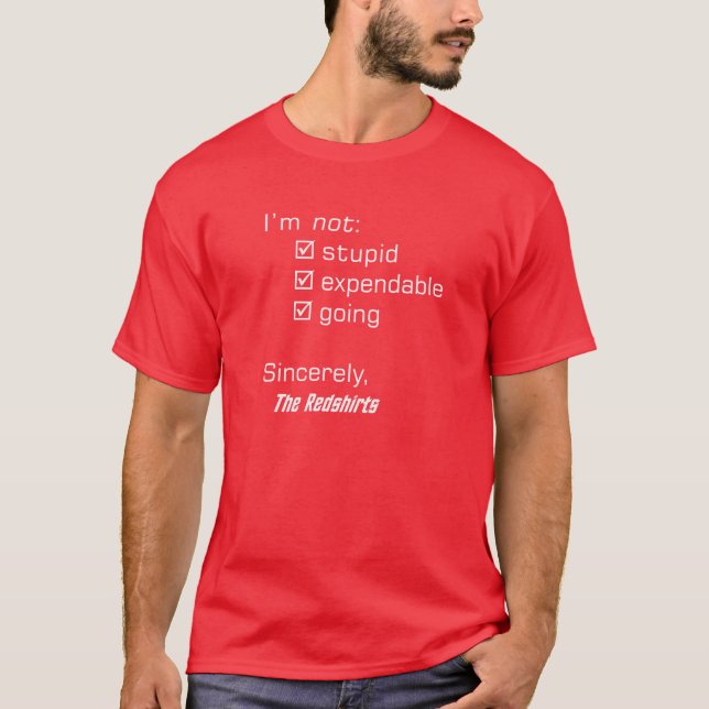 The Redshirt Proclamation T-Shirt (Front)