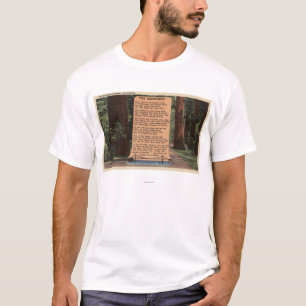 The Redwood Highway, Poem by Strauss T-Shirt