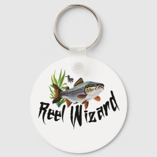 The Reel Wizard Rainbow Trout  Key Ring