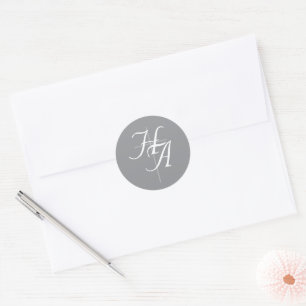 The Refined Catholic Silver Wedding Classic Round Sticker