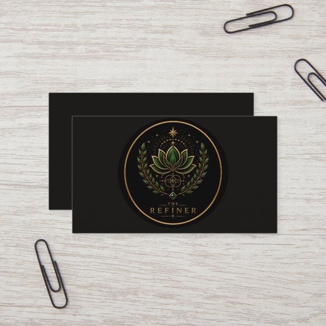 The Refiner Virgo Personalised Archetype Business Card (Front/Back In Situ)