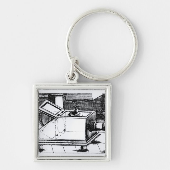 The reflex box camera obscura key ring (Front)