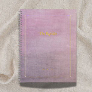 The Refrain Personalized Mauve Poem Notebook