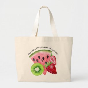 The Refreshing Taste of Summer Large Tote Bag