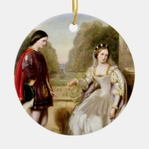 The Refusal (oil on canvas) Ceramic Tree Decoration