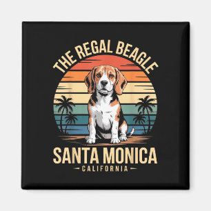 The regal beagle santa monica california retro magnet