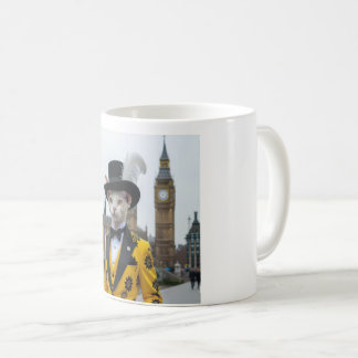 The Regal Sphynx in his dashing suit at Parliament Coffee Mug