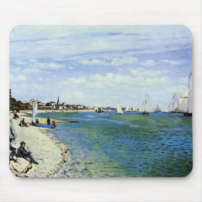 The Regatta at Saint-Adresse Mouse Mat (Front)