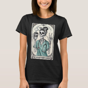 The Registered Nurse Tarot Card Skeleton Rn Nursin T-Shirt