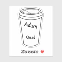 The Regulars of Amanda Lexie Adam Coffee Sticker