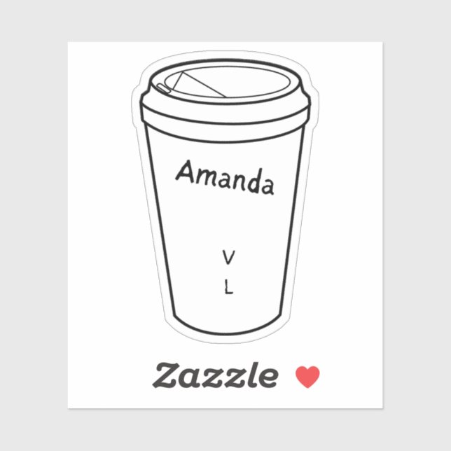 The Regulars of Amanda Lexie Amanda Coffee Sticker (Sheet)