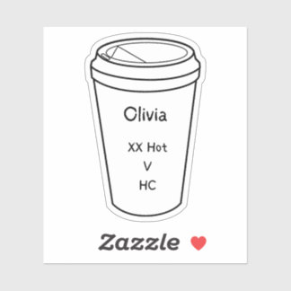 The Regulars of Amanda Lexie Olivia Coffee Sticker