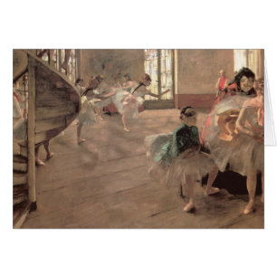 The Rehearsal by Edgar Degas, Vintage Ballet Art