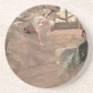 The Rehearsal by Edgar Degas, Vintage Ballet Art Coaster