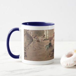 The Rehearsal by Edgar Degas, Vintage Ballet Art Mug