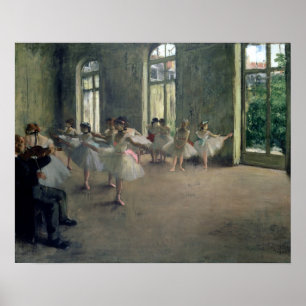 The Rehearsal, c.1873-1878 Edgar Degas Poster