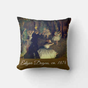 The Rehearsal of the Ballet Onstage, by Degas: Cushion