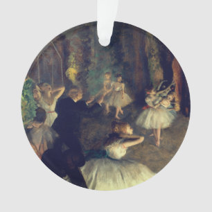 The Rehearsal of the Ballet Onstage, by Degas: Ornament