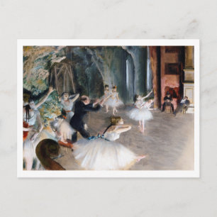 The Rehearsal Onstage, Edgar Degas Postcard