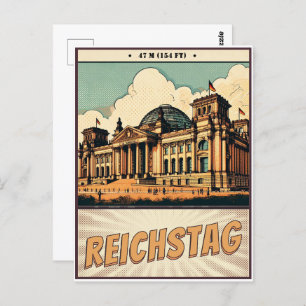 The Reichstag - Platz der Republik in berlin Postcard