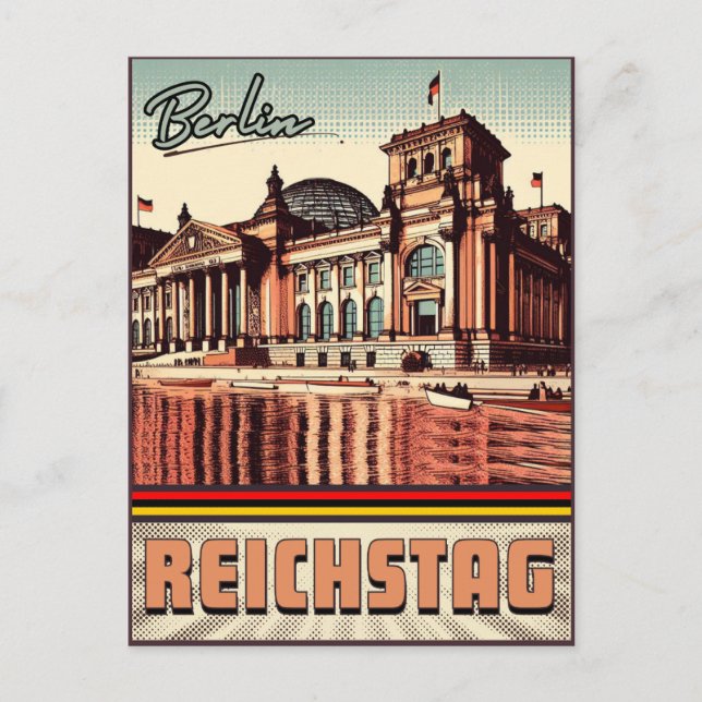 The Reichstag - Platz der Republik in berlin Postcard (Front)