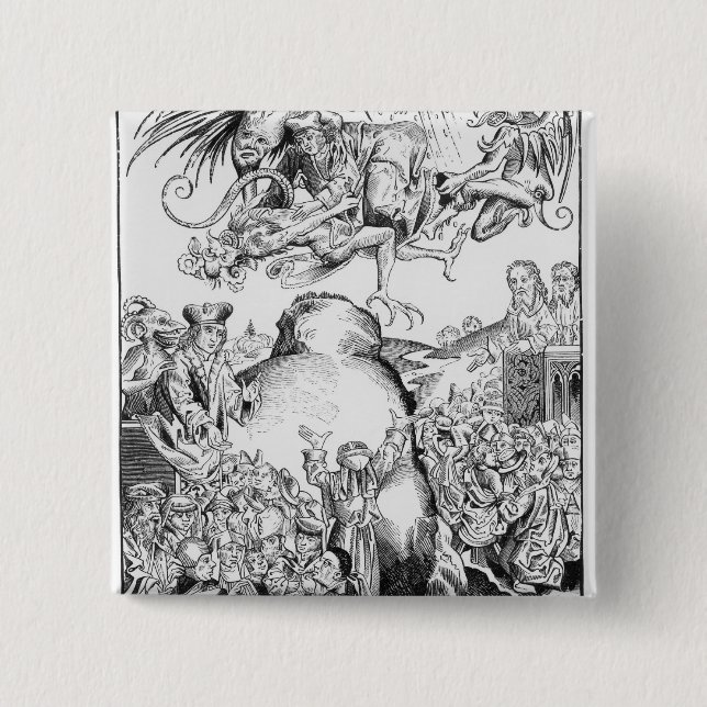 The Reign of Antichrist 15 Cm Square Badge (Front)