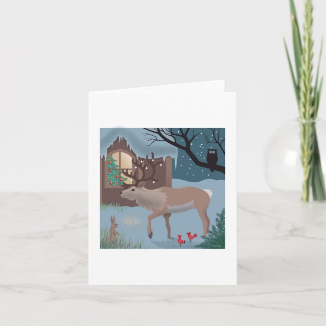 The Reindeer note card (Front)