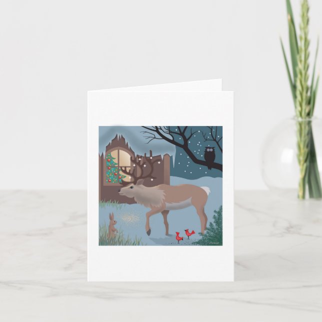 The Reindeer note card (Front)