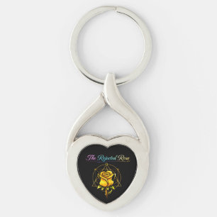 The Rejected Rose: Mother’s Golden Heart Keychain