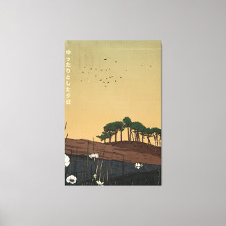 The Relaxing Evening Sunset Canvas Print