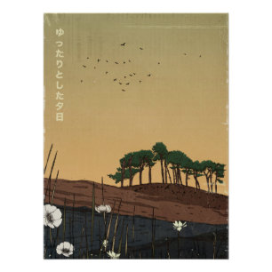 The Relaxing Evening Sunset Poster