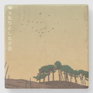 The Relaxing Evening Sunset Stone Coaster